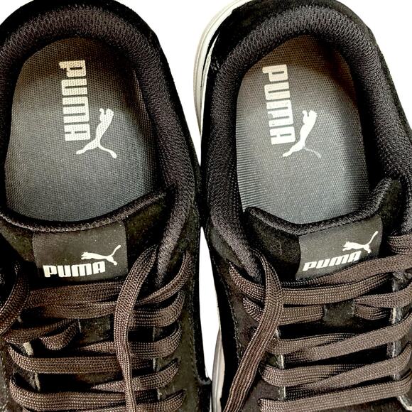 Puma Iconic Suede S1P Low Safety Shoes Size 8 Black Composite Toe Work Sneakers - Picture 5 of 11